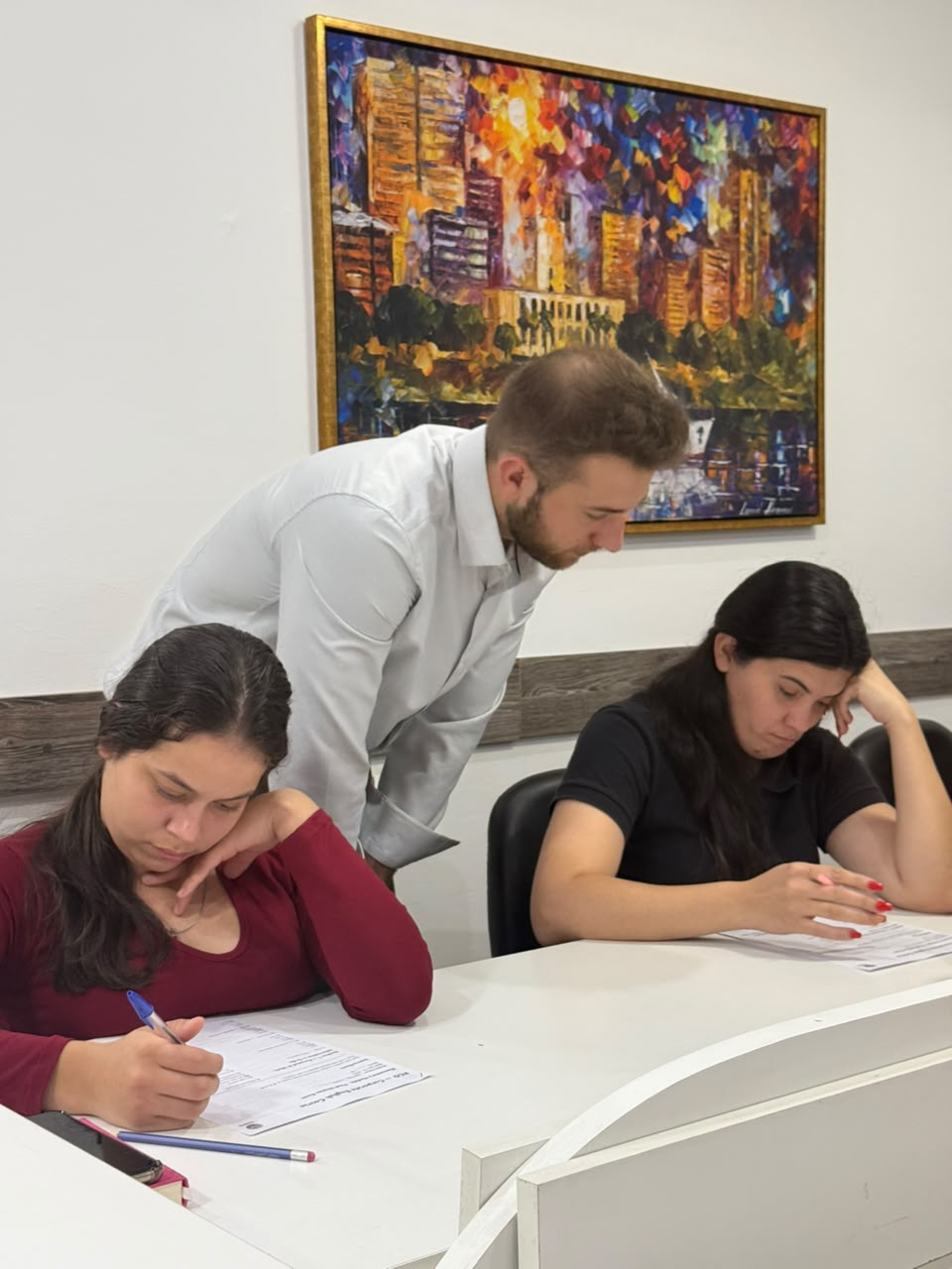 Spanish class at Pangea Language Institute, Asunción